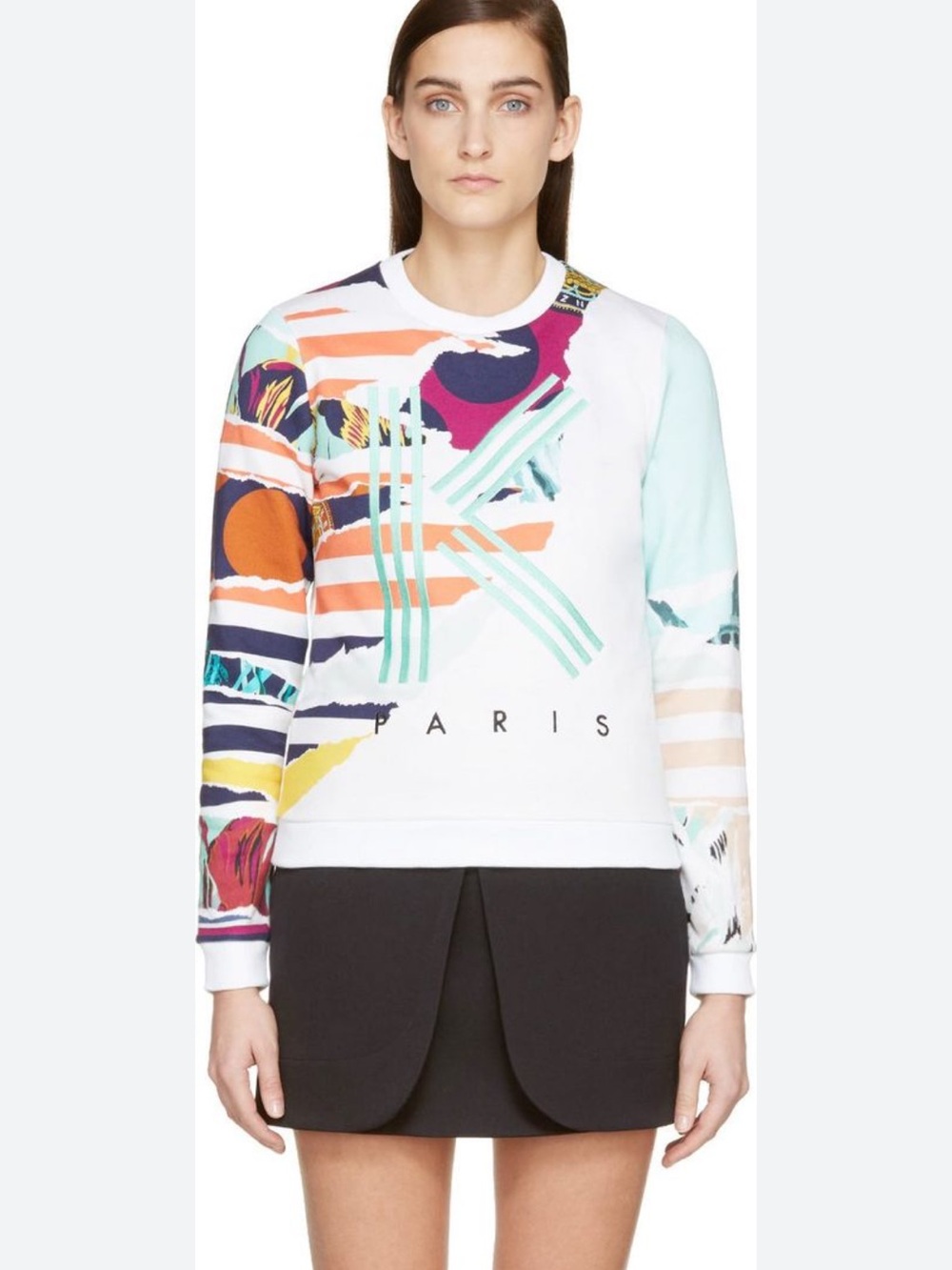 KENZO Paris Abstract Pullover Sweatshirt Size L